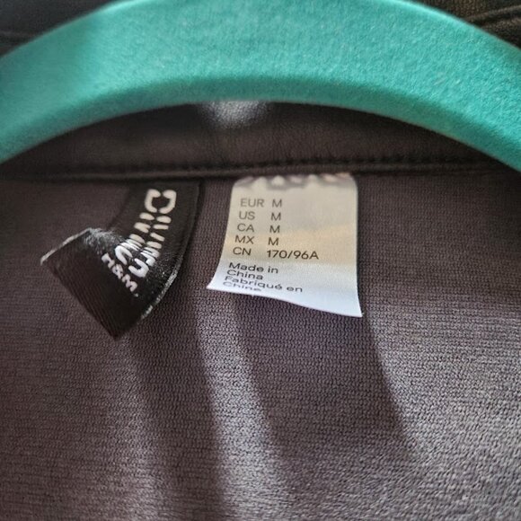 H&M Vegan Leather Overshirt - Picture 3 of 3